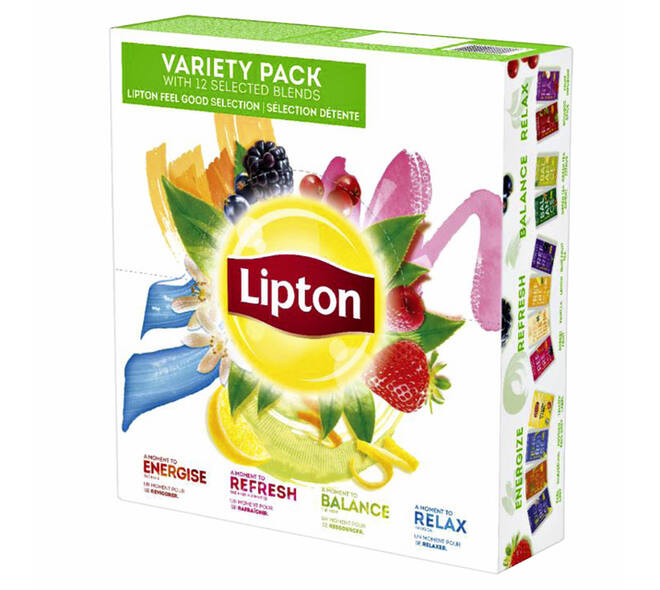 Thee Lipton assortimentsbox 12x15stuks