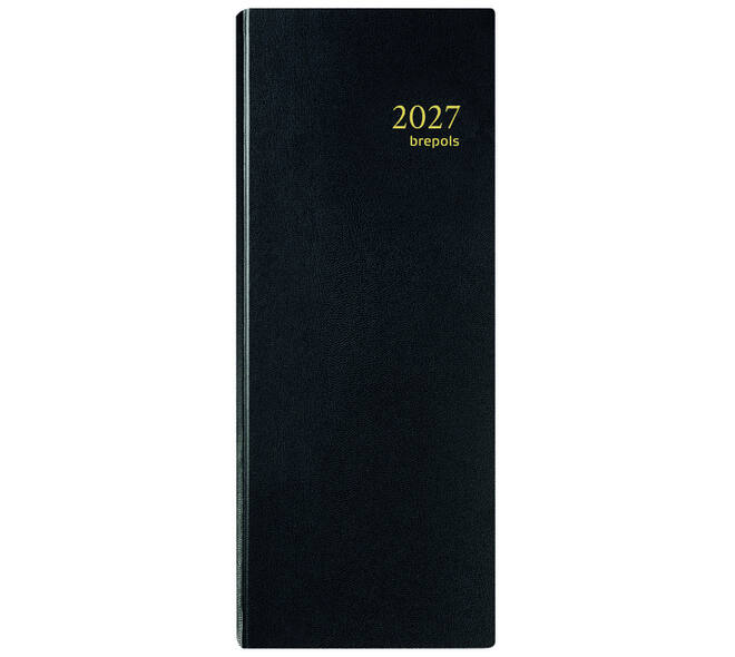 Agenda 2027 Brepols Saturnus Lima 7dagen/2pagina's smal zwart