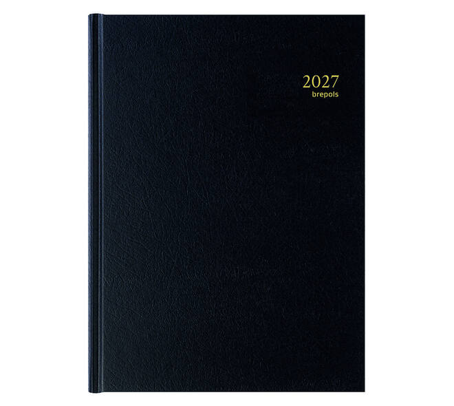 Agenda 2027 Brepols Bremax Santex A4 1dag/2pagina's 8 kolommen zwart