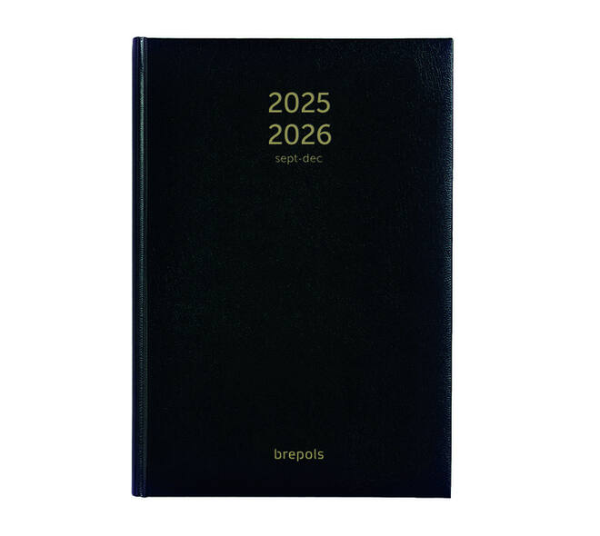Agenda 2026-2027 Brepols Bretime Lima 16maanden 7dagen/2pagina's zwart