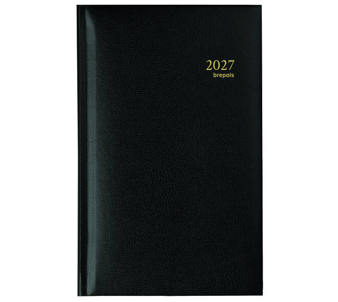Agenda 2027 Brepols Interplan Lima 7dagen/2pagina's zwart