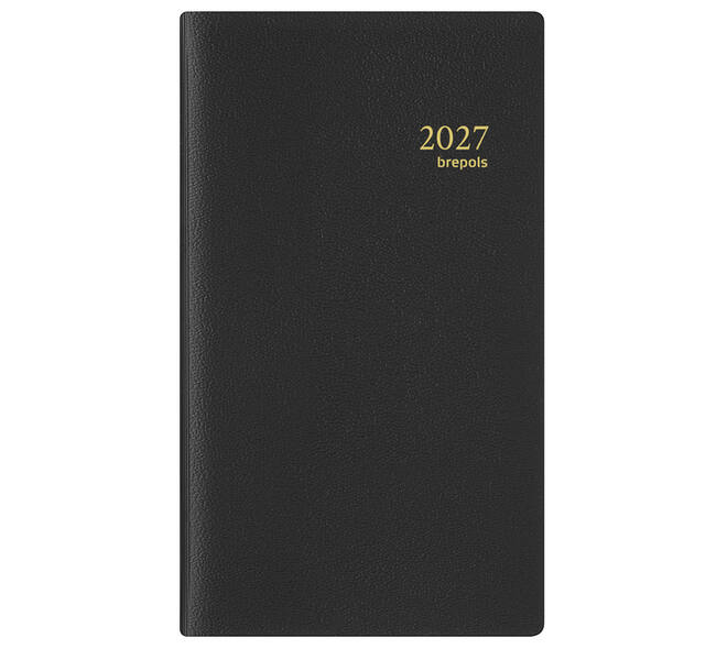 Agenda 2027 Brepols Interplan Genova 7dagen/2pagina's spiraal zwart