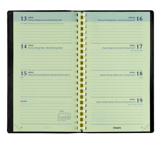 Agenda 2027 Brepols Interplan Calpe 7dagen/2pagina's spiraal zwart