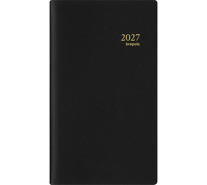 Agenda 2027 Brepols Breplan Genova 7dagen/1pagina zwart