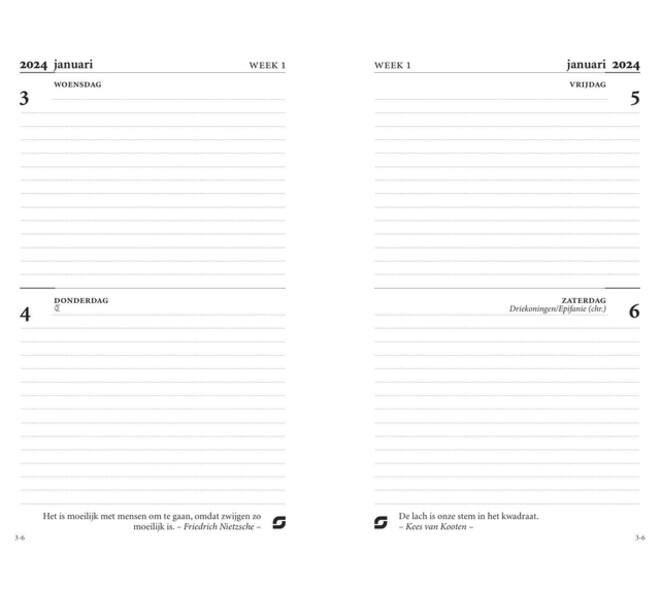 Agendavulling 2027 Succes Mini 4dagen/2pagina's