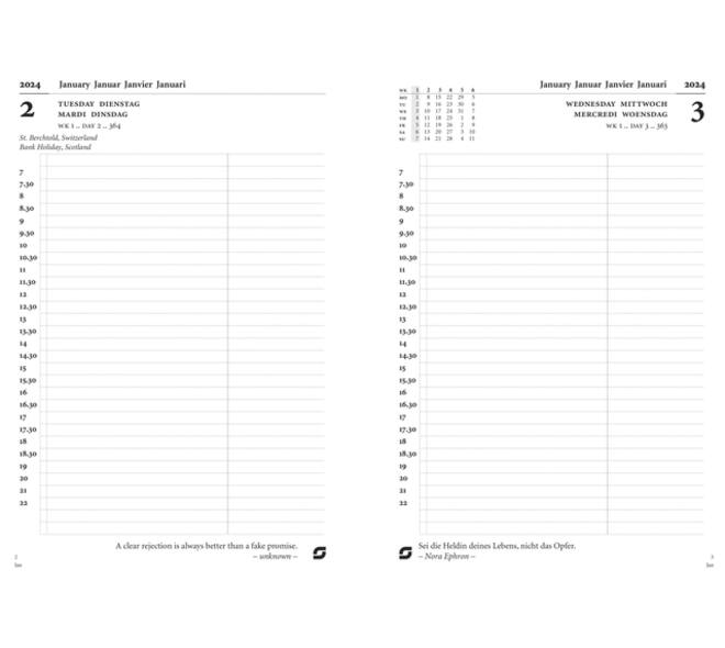 Agendavulling 2027 Succes Executive A5 1dag/1pagina
