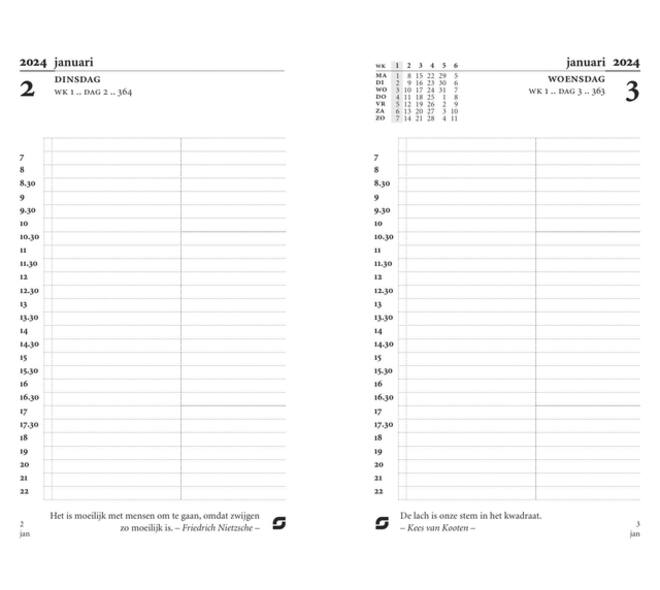 Agendavulling 2027 Succes Mini 1dag/1pagina