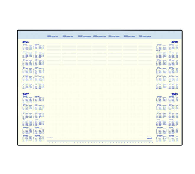 Onderlegblok 2027 Brepols Desk Mate 7dag/1pag 412x590x8mm 35vel houder