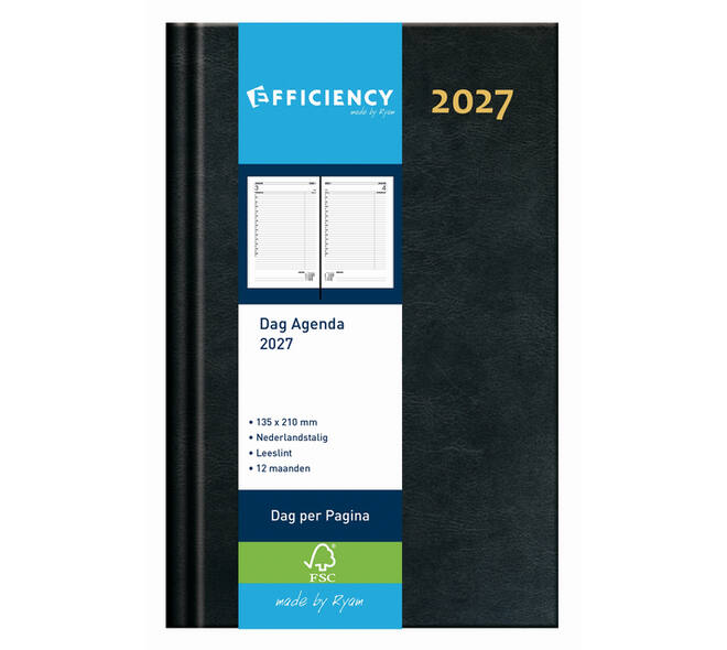 Agenda 2027 Ryam Efficiency Baladek 1dag/1pagina zwart