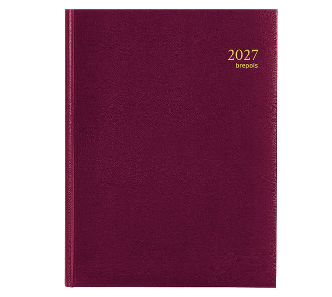 Agenda 2027 Brepols Timing Lima 7dagen/2pagina's viertalig bordeaux