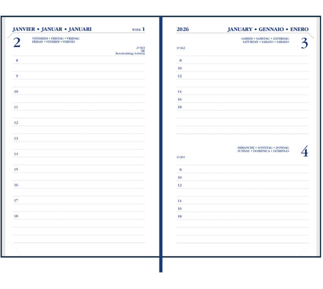 Agenda 2027 Ryam Memoplan 1 Mundior 1dag/1pagina bordeaux