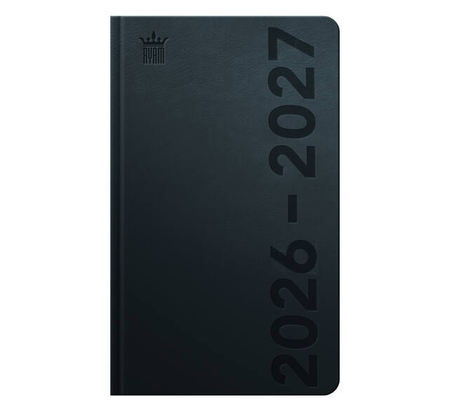Schoolagenda 2026-2027 Ryam Cursus DeLuxe 7dagen/2pagina's zwart