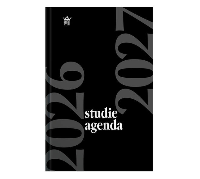 Schoolagenda 2026-2027 Ryam Studie 7dagen/2pagina's zwart