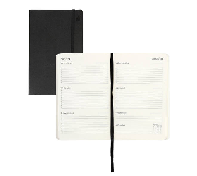 Schoolagenda 2026-2027 18mnd Ryam Studie 7dagen/2pagina's zwart