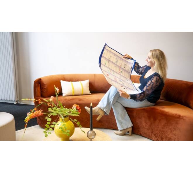 Jaarplanner 2026 Legamaster 90x60cm horizontaal gelamineerd Engelstalig