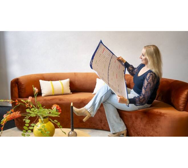 Projectplanner 2026 Legamaster 90x60cm horizontaal gelamineerd Engelstalig