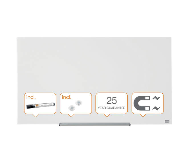 Glasbord Nobo Impression Pro 99,3x55,9cm briljant wit