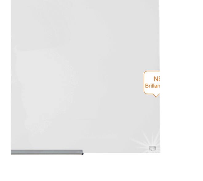 Glasbord Nobo Impression Pro 126x71cm briljant wit