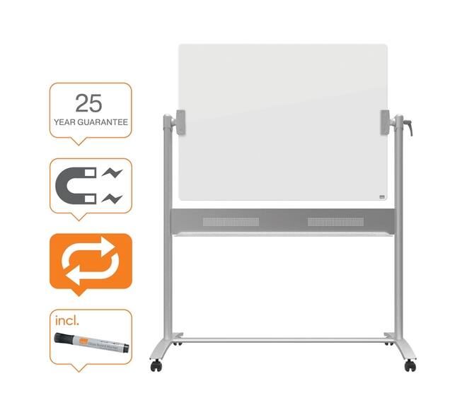 Kantel glasbord Nobo diamond 90x120cm