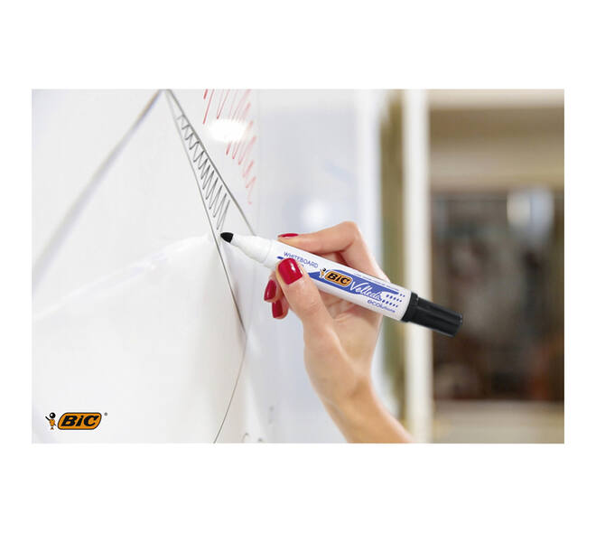 Whiteboardmarker Bic Velleda 1701 rond large zwart