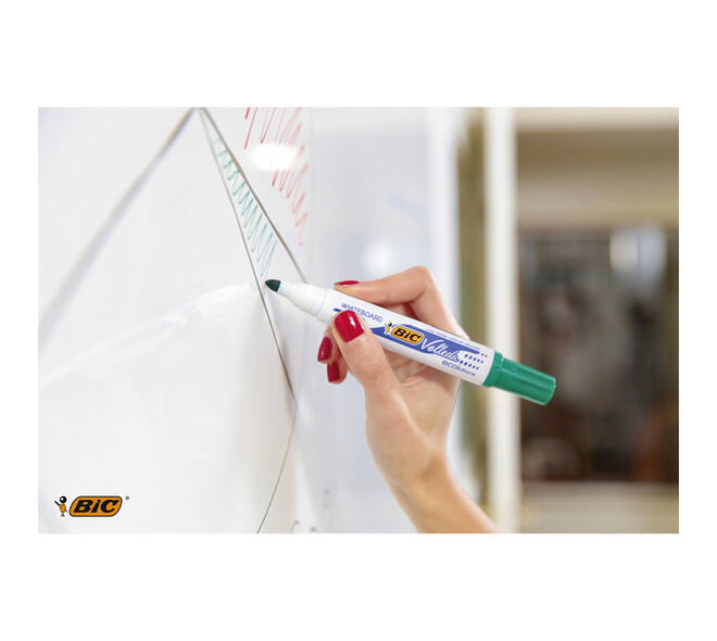 Whiteboardmarker Bic Velleda 1701 rond large rood
