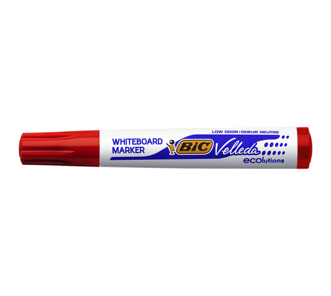 Whiteboardmarker Bic Velleda 1701 rond large rood