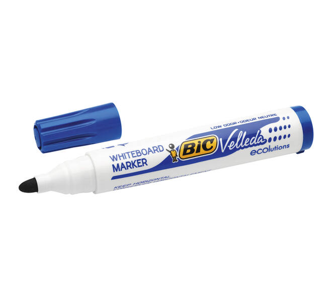 Whiteboardmarker Bic Velleda 1701 rond large blauw