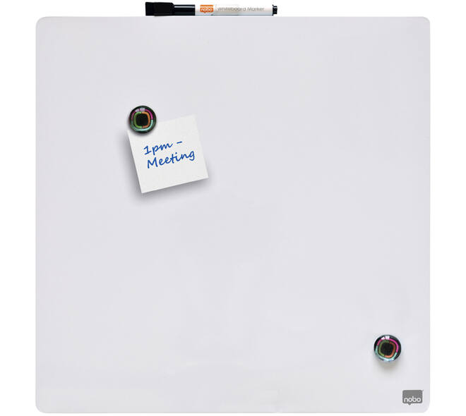 Whiteboard Nobo tegel 36x36cm wit magnetisch
