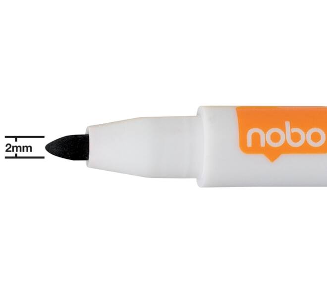 Whiteboardmarker Nobo mini assorti 6 stuks
