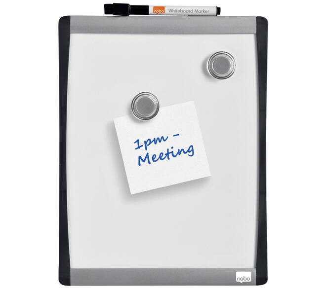 Whiteboard Nobo 28x21.5cm gewelfd