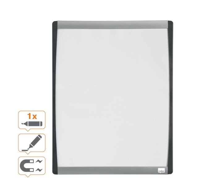 Whiteboard Nobo 35.5x28cm gewelfd