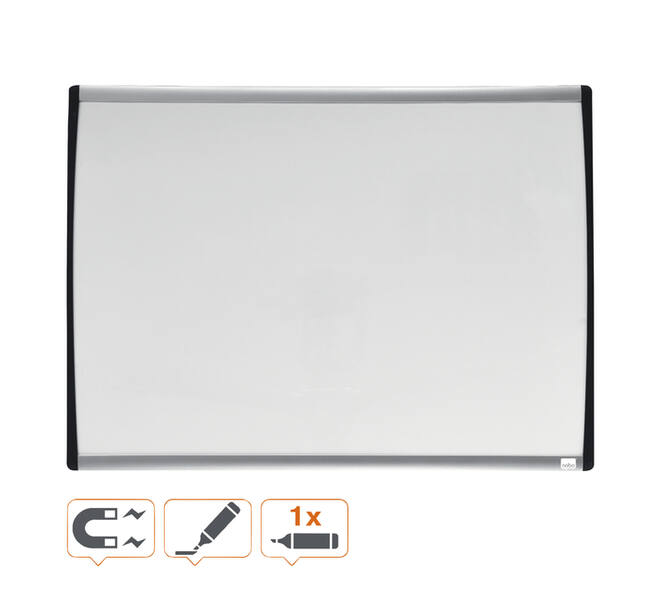 Whiteboard Nobo 58.5x43cm gewelfd