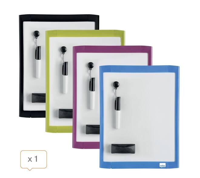 Whiteboard Nobo 21.6x28cm magnetisch assorti