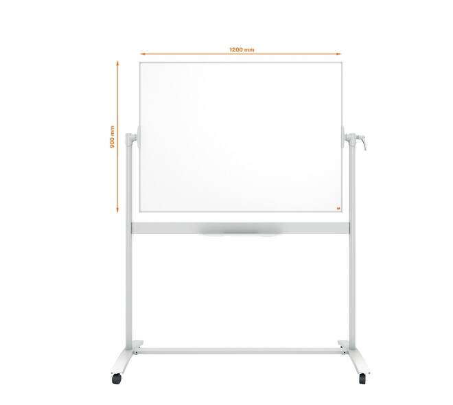Whiteboard Nobo kantelbord mobiel 90x120cm staal