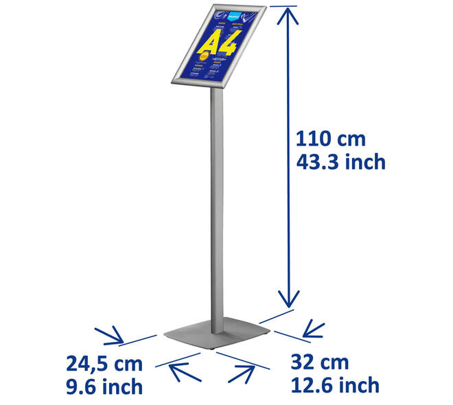 Infostandaard Europel incl. A4 kliklijst 25mm