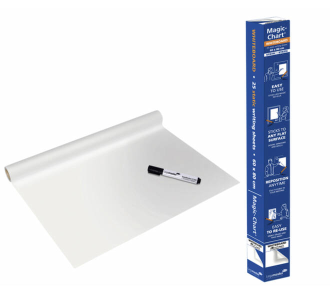Magic-Chart Legamaster Whiteboard 600x800mm wit 25 vel