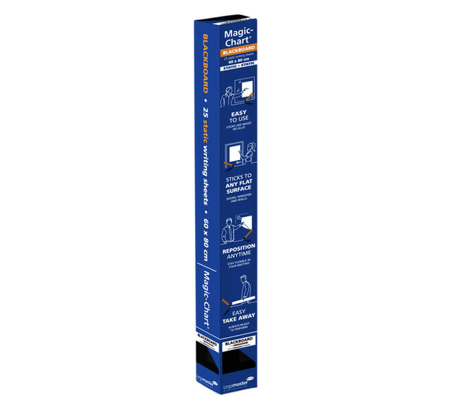 Magic-Chart Legamaster Whiteboard 600x800mm zwart 25 vel
