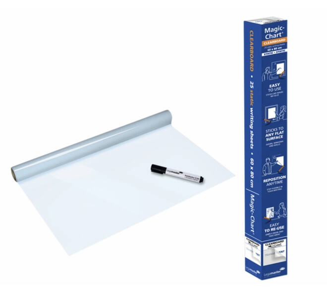 Magic-Chart Legamaster Whiteboard 600x800mm transparant 25 vel