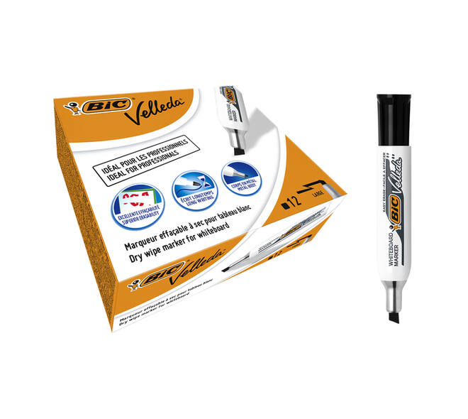 Whiteboardmarker Bic Velleda 1781 schuin large zwart