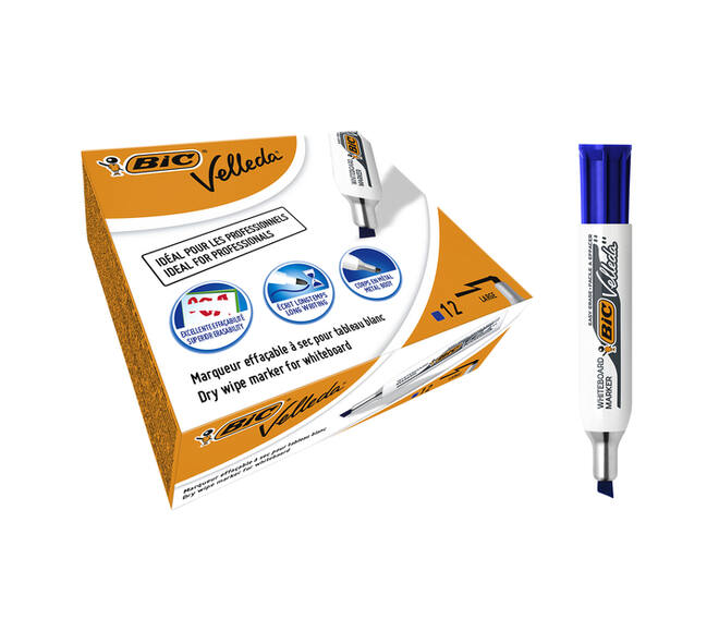 Whiteboardmarker Bic Velleda 1781 schuin large blauw