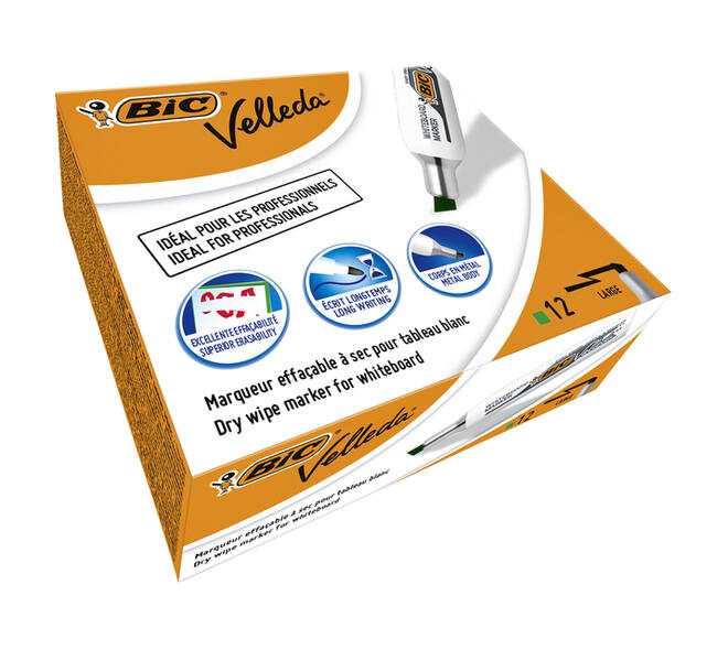 Whiteboardmarker Bic Velleda 1781 schuin large groen
