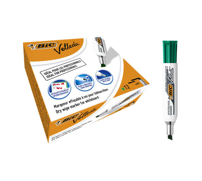 Whiteboardmarker Bic Velleda 1781 schuin large groen