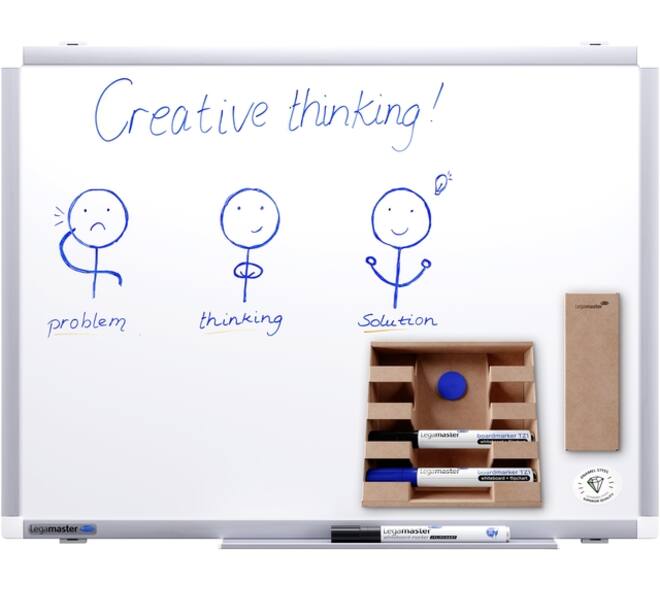 Whiteboard Legamaster Premium+ 45x60cm magnetisch emaille