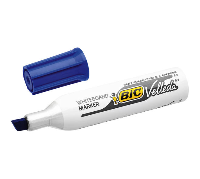 Viltstift Bic Velleda 1781 whiteboard schuin large assorti 4 stuks