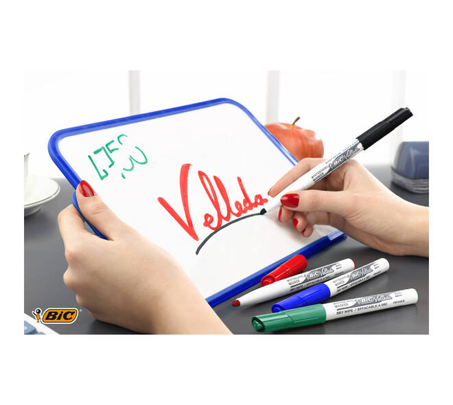 Whiteboardmarker Bic Velleda 1748 rond medium assorti blister à 8st