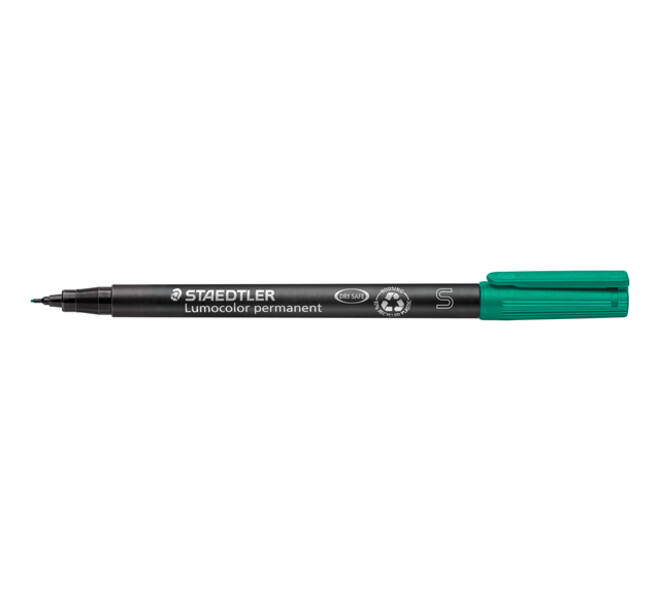Viltstift Staedtler Lumocolor 313 permanent S groen