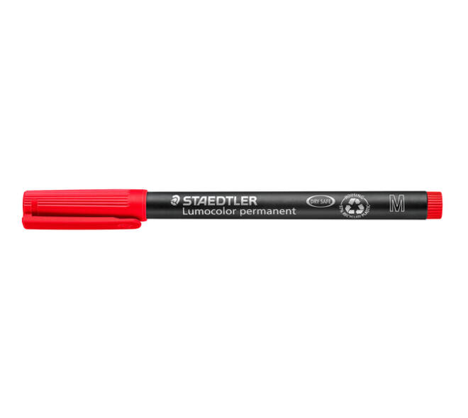 Viltstift Staedtler Lumocolor 317 permanent M rood