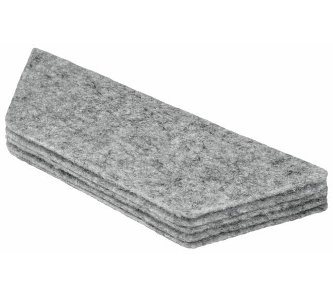 Navulling Nobo voor magnetische whiteboardwisser wit 10 stuks