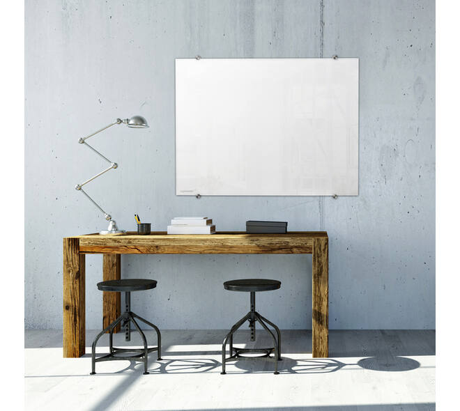 Glasbord Legamaster 90x120cm wit