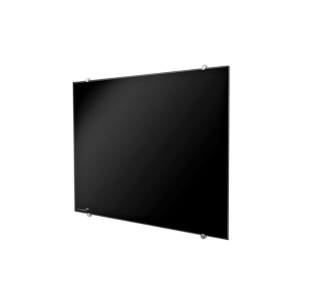 Glasbord Legamaster 90x120cm zwart